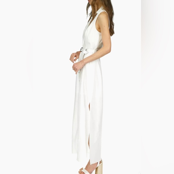 Michael Kors Petite Belted -Button Down Maxi Dress - Picture 7 of 7